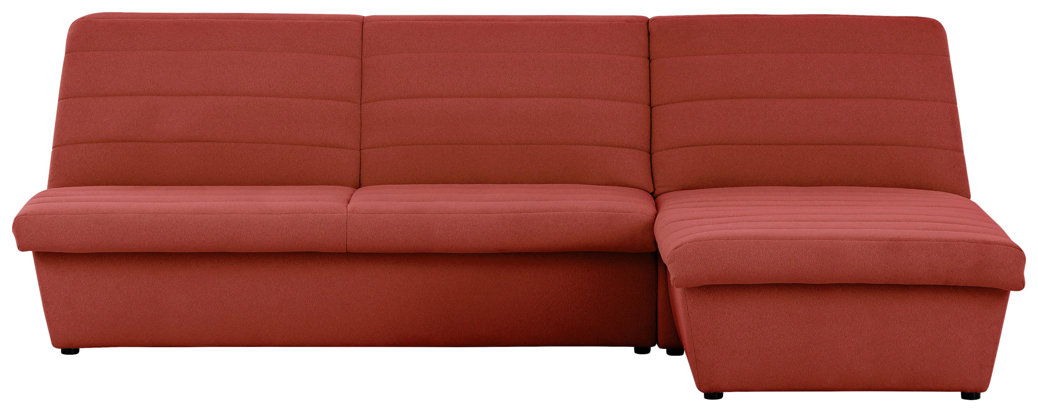 Ecksofa Looks Viii Orange - Schwarz/Orange, Design, Textil (274/168cm) - LOOKS by W.Joop