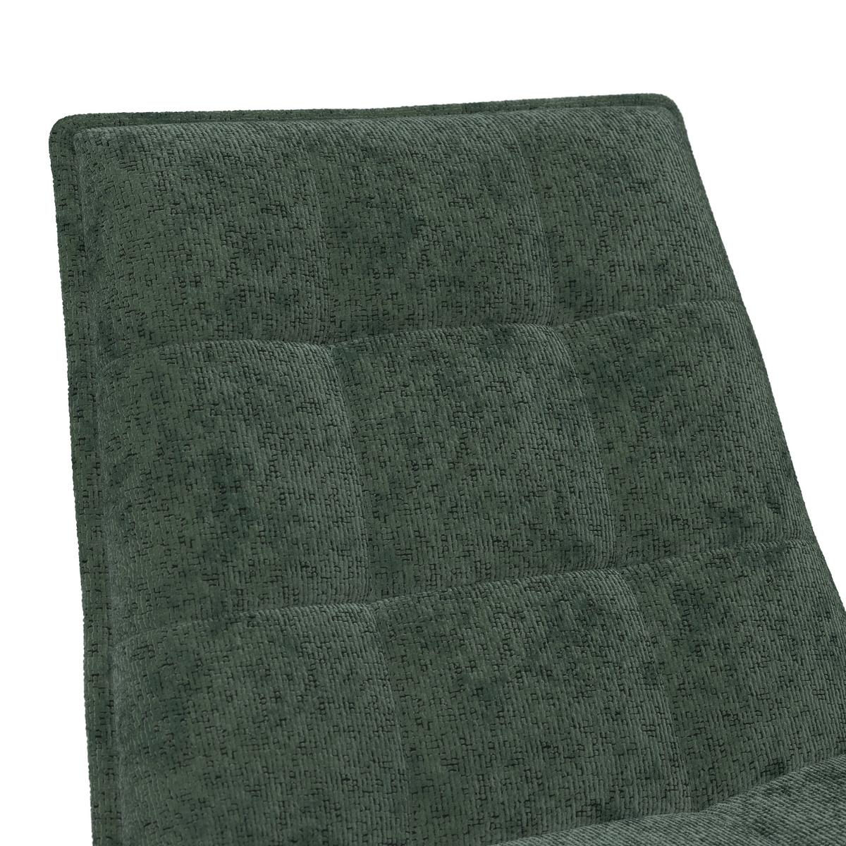 Relaxliege Kairo grün Sitzfläche drehbar, B: 71 cm - Schwarz/Grün, MODERN, Holz/Textil (71/88/89cm)