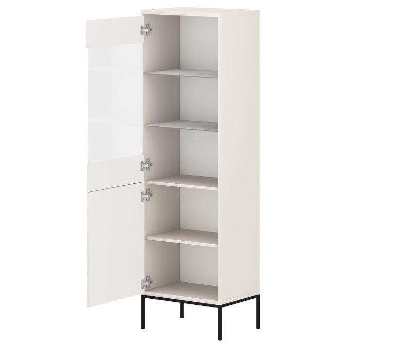 Vitrína, farba kašmírová, š/v: 53,9/175 cm - kašmírová, Design, kompozitné drevo (53,9/175/39cm) - P & B