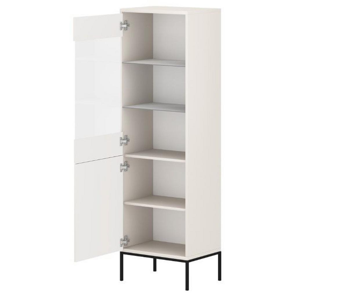 Vitrína, barva kašmírová, š/v: 53,9/175 cm - kašmírová, Design, kompozitní dřevo (53,9/175/39cm) - P & B