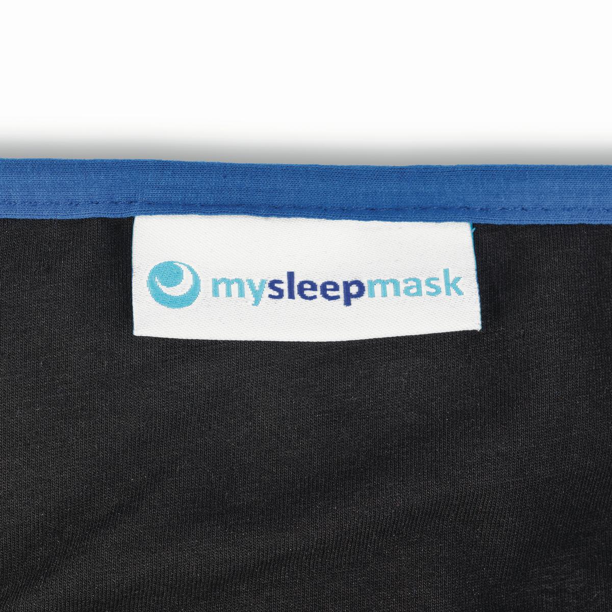 SCHLAFMASKE MYSLEEPMASK L/XL SCHWARZ/BLAU - Blau/Schwarz, Basics, Textil (28/19/1cm)