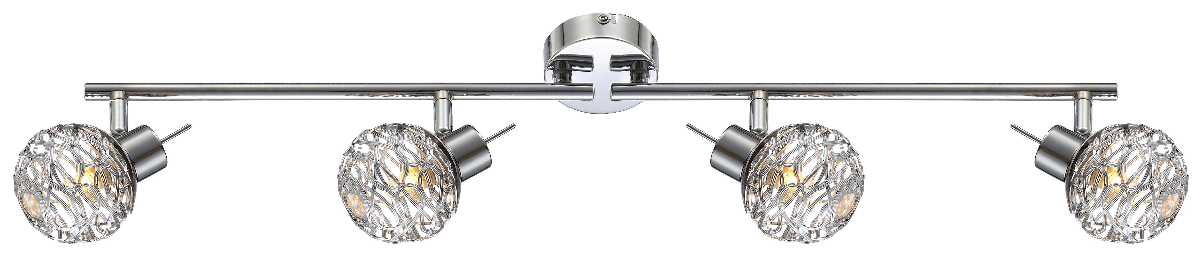 Spotleuchte Erika - Silberfarben, MODERN, Kunststoff/Metall (71/14cm)