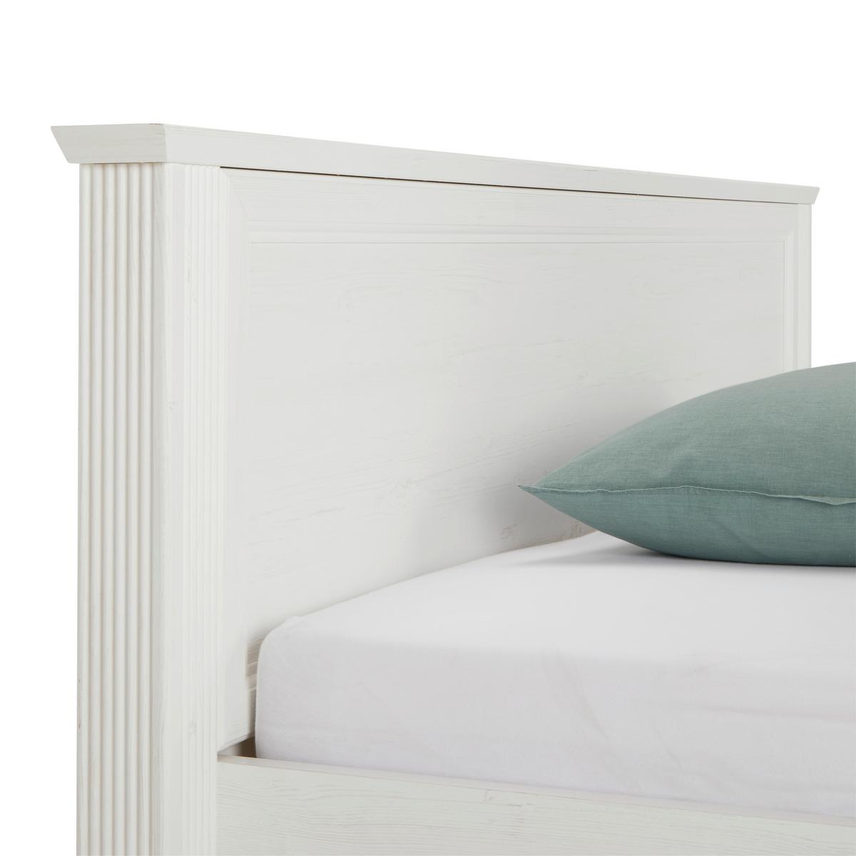 Postel MARILOU bílá, 160/200 cm - bílá, Romantický / Rustikální, kompozitní dřevo (160/200cm) - Zandiara