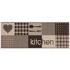 Teppich Läufer Küche Braun/Beige Kitchen 80x200 cm - Beige/Braun, Basics, Textil (80/200cm) - James Wood