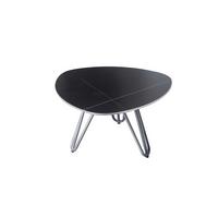 Loungetisch Alina - Schwarz/Grau, MODERN, Metall (68/68/39cm) - Gardenson