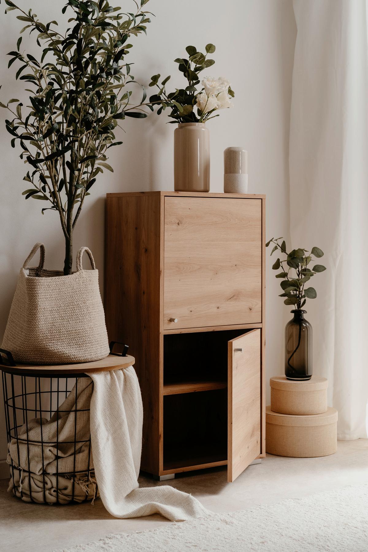 Regal Erweiterbar Fyn 20d 46 Cm Eiche Artisan Dekor - Alufarben/Eiche Artisan, Design, Holzwerkstoff (46/96,5/33,5cm) - MID.YOU