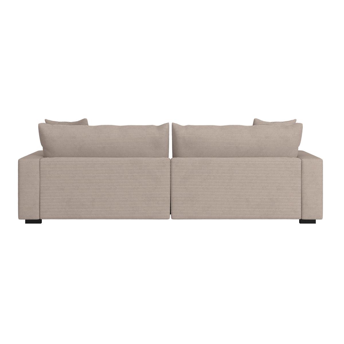 Megasofa Pelle-Megasofa - Wengefarben/Perlmutt, Trend, Textil (261/124cm) - Luca Bessoni