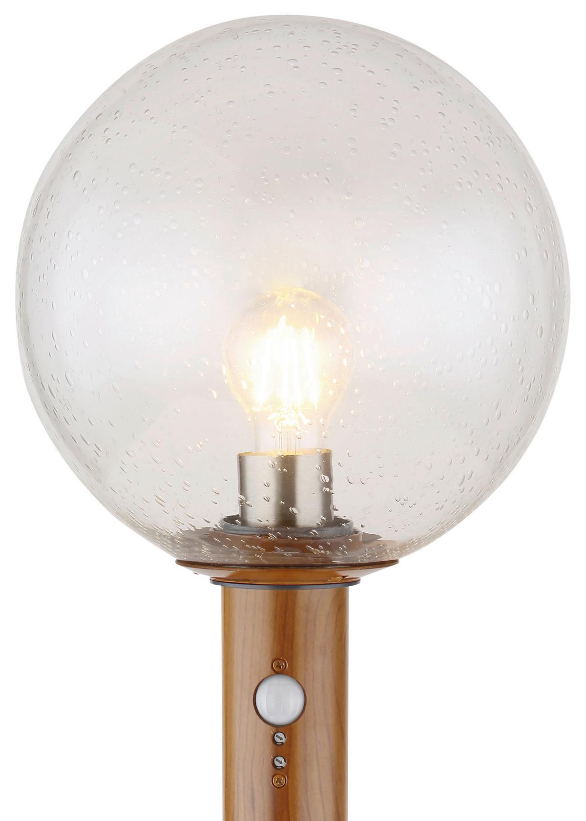 Außenleuchte Ossy 15 Watt Glas - Klar/Naturfarben, Basics, Glas/Metall (25/100cm) - Globo