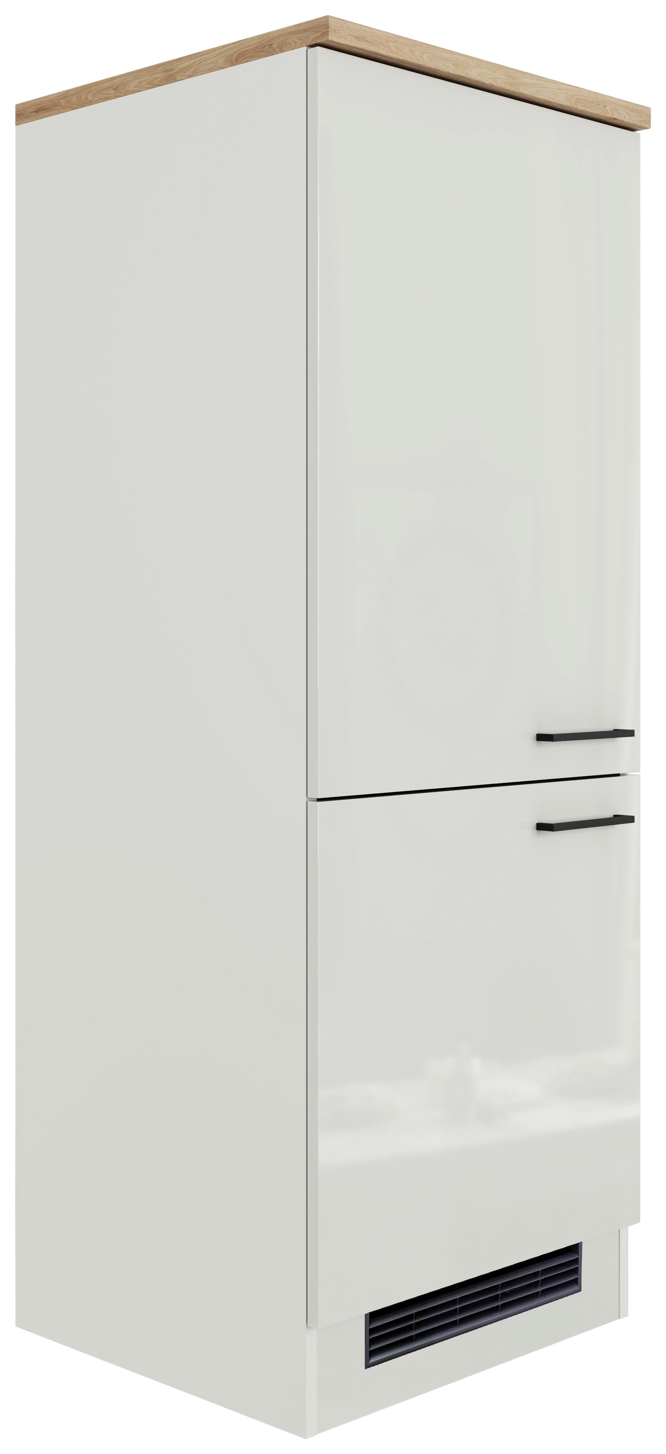 Skrinka na vstavané spotrebiče LEVI - čierna/sivá, Modern, kov/kompozitné drevo (60/162/57cm) - FlexWell