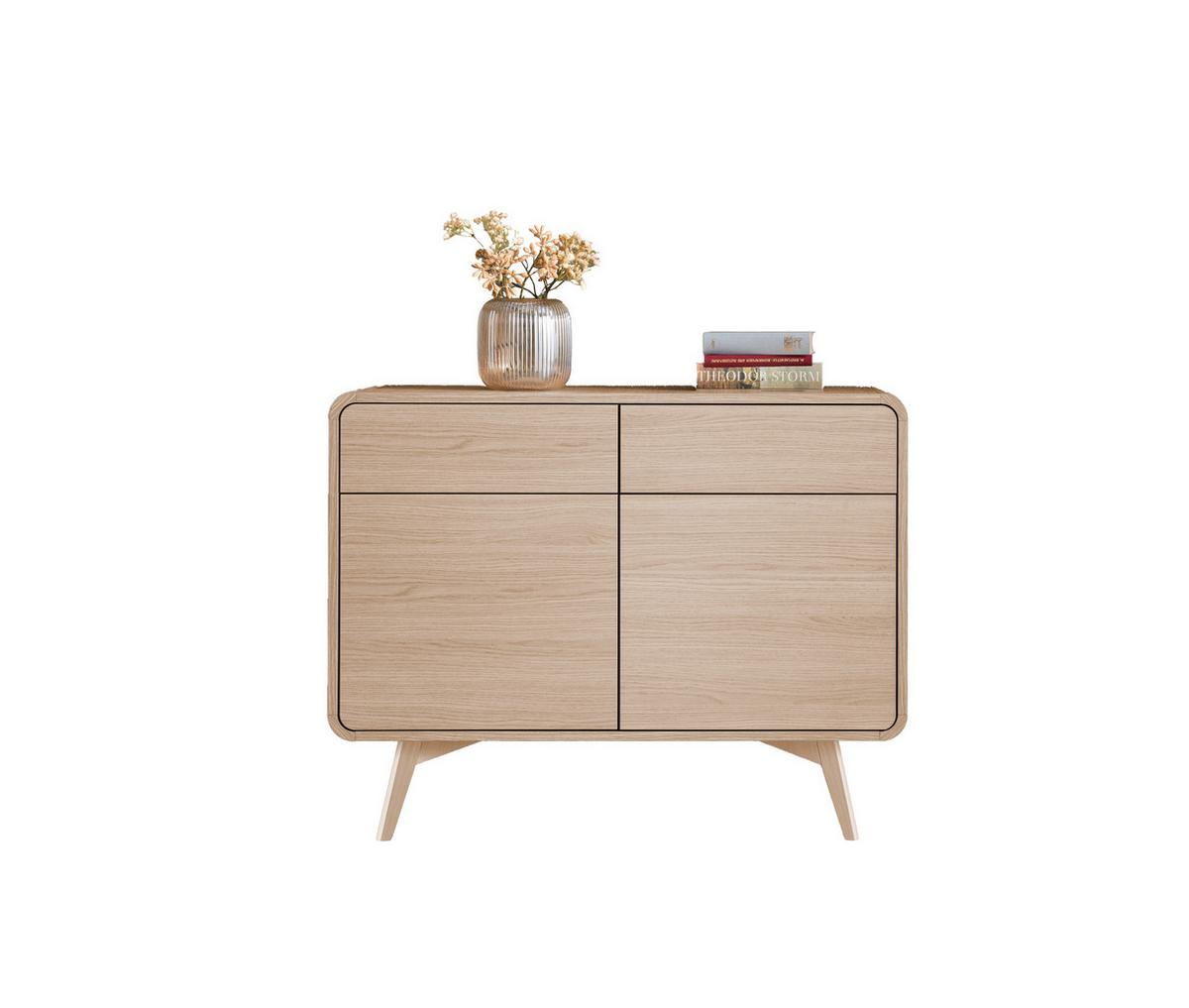 Sideboard Torsby Eichefarben B: 108 Cm - Eichefarben, Design, Holzwerkstoff (108/84/39cm) - Livetastic