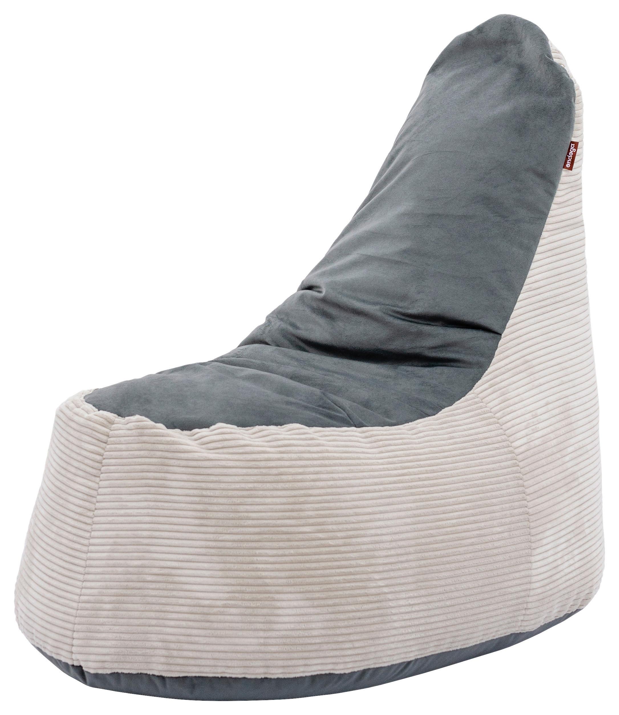 Sitzsack Golden Dream Beige/Grau Indoor - Beige, Basics, Textil (45/110/90cm) - Ondega