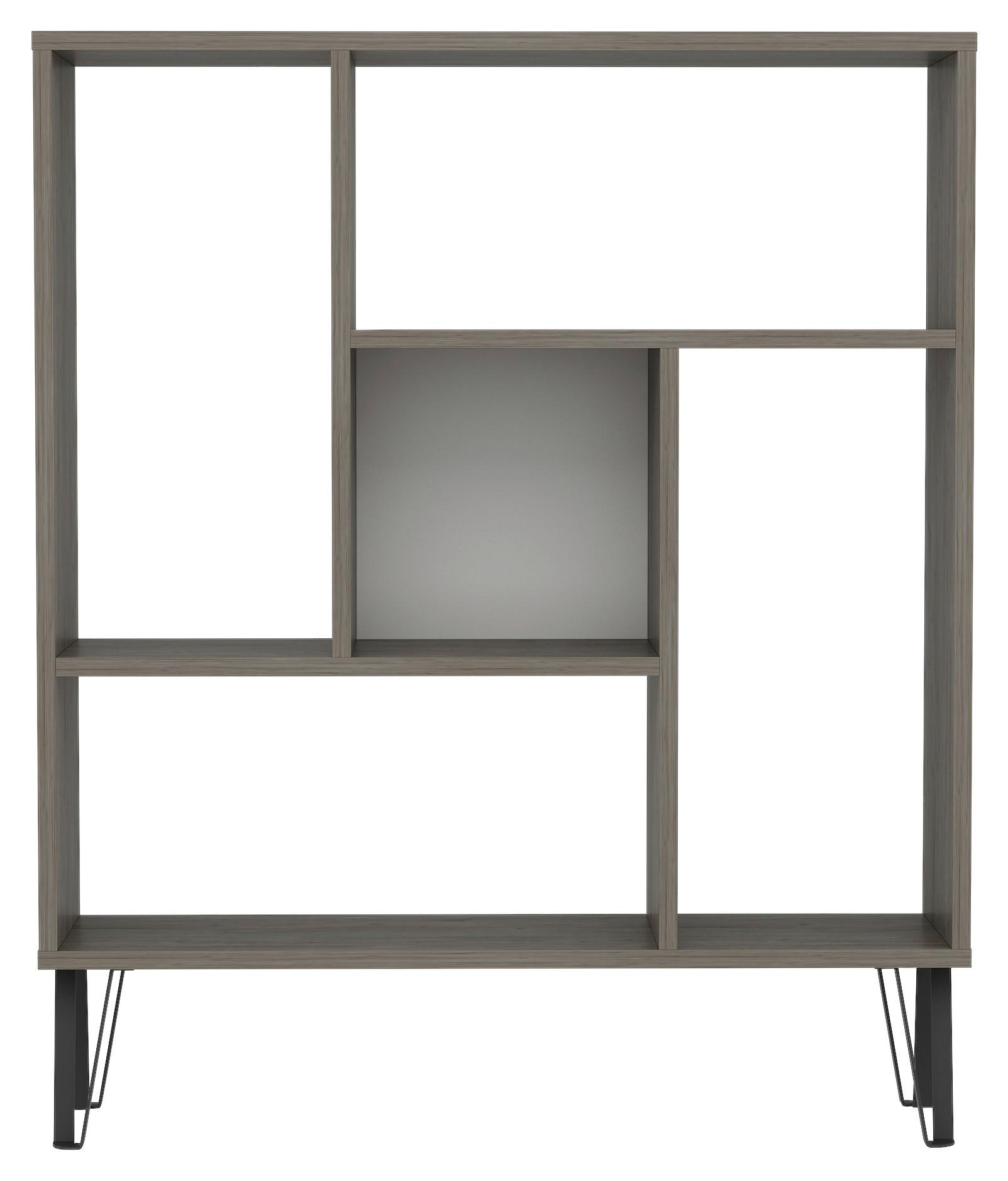 REGÁL ARVEN - tmavý dub, Design, kompozitné drevo (90/107,8/25cm) - Livetastic