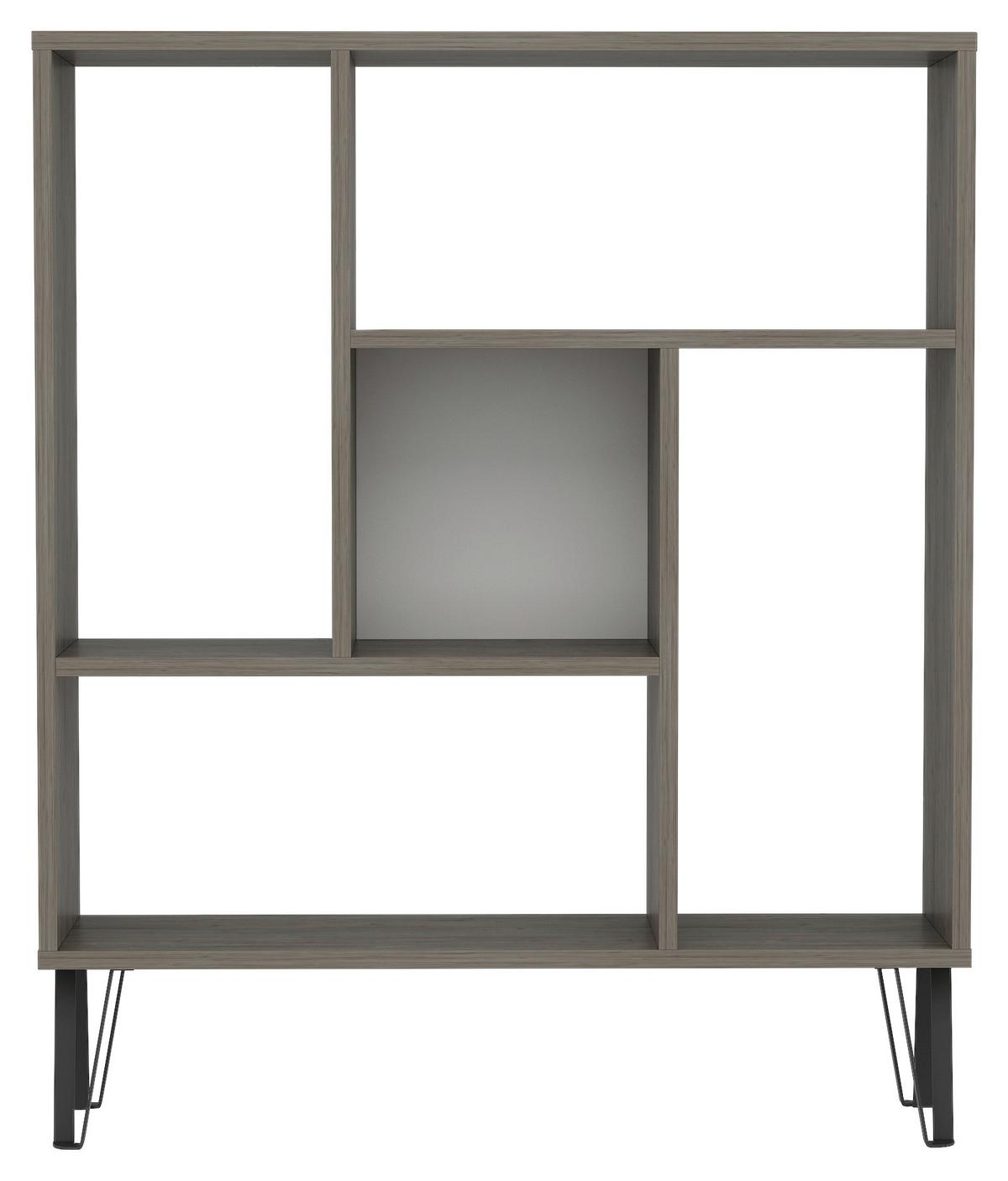 REGÁL ARVEN - tmavý dub, Design, kompozitné drevo (90/107,8/25cm) - Livetastic