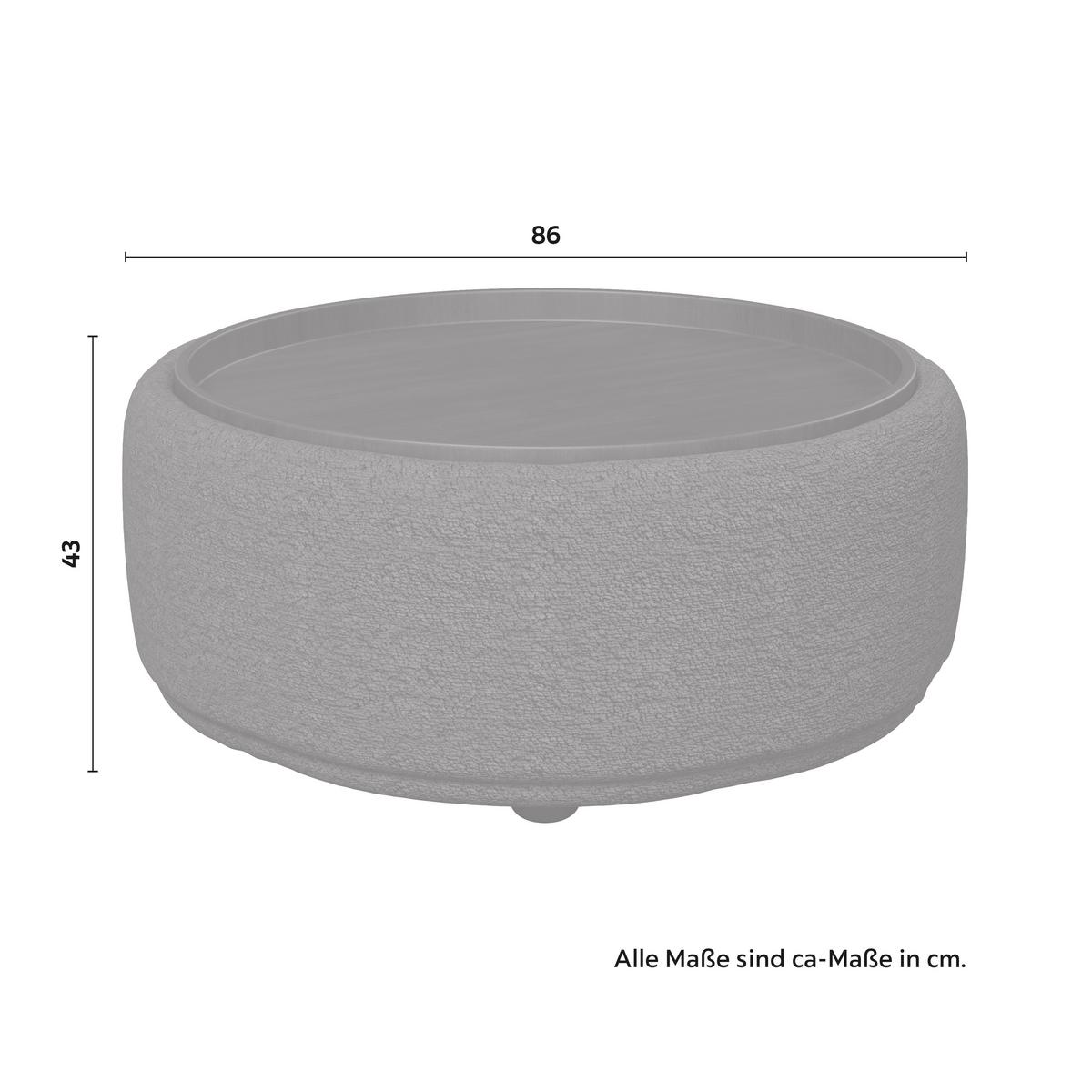 Konferenční stolek KIRA ženilka hnědá/ ořech - černá/hnědá, Moderní, dřevo/textil (86/43/86cm) - Bessagi Home