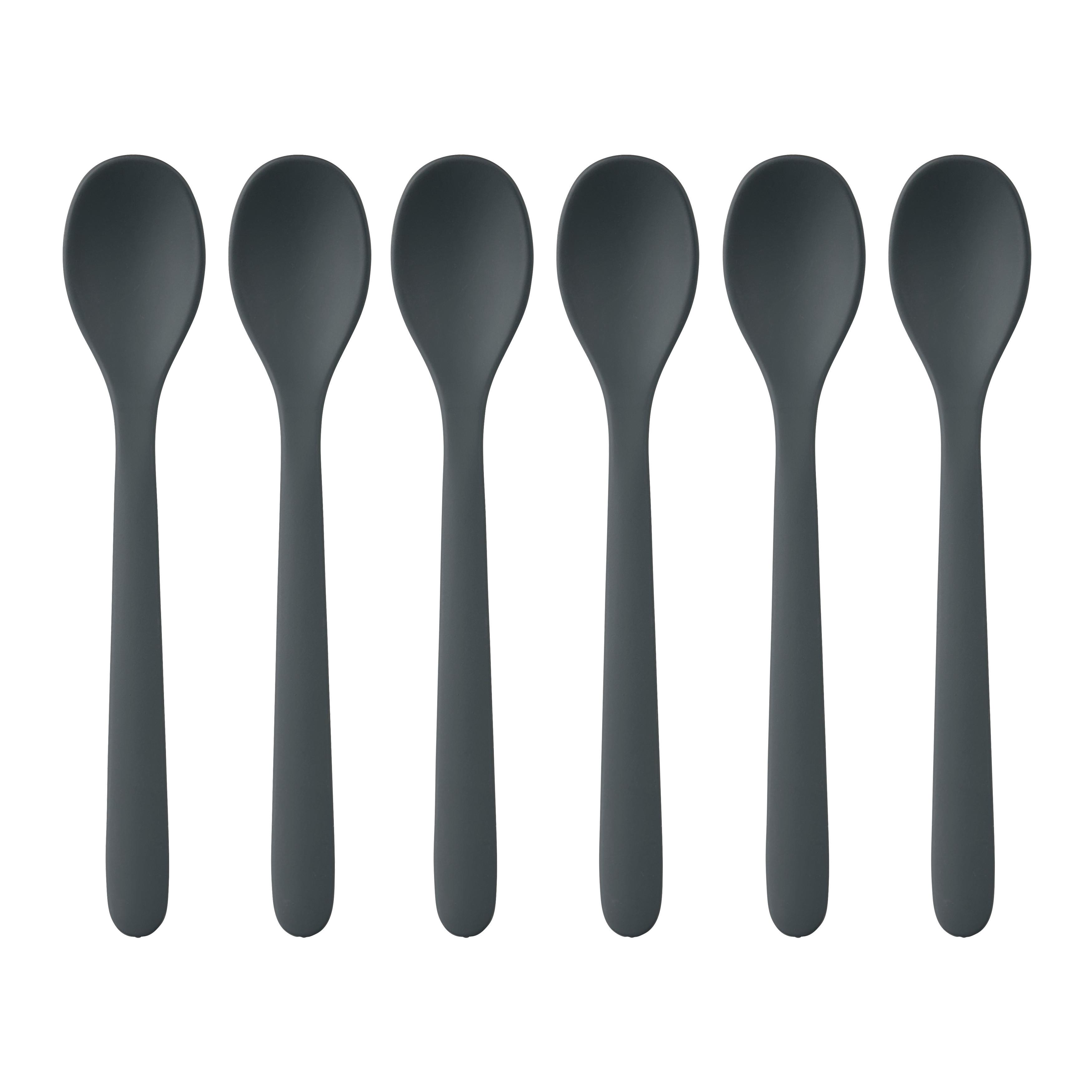 Lžička na vejce KIKI - šedá, Konvenční, plast (2,5/14cm) - Mömax