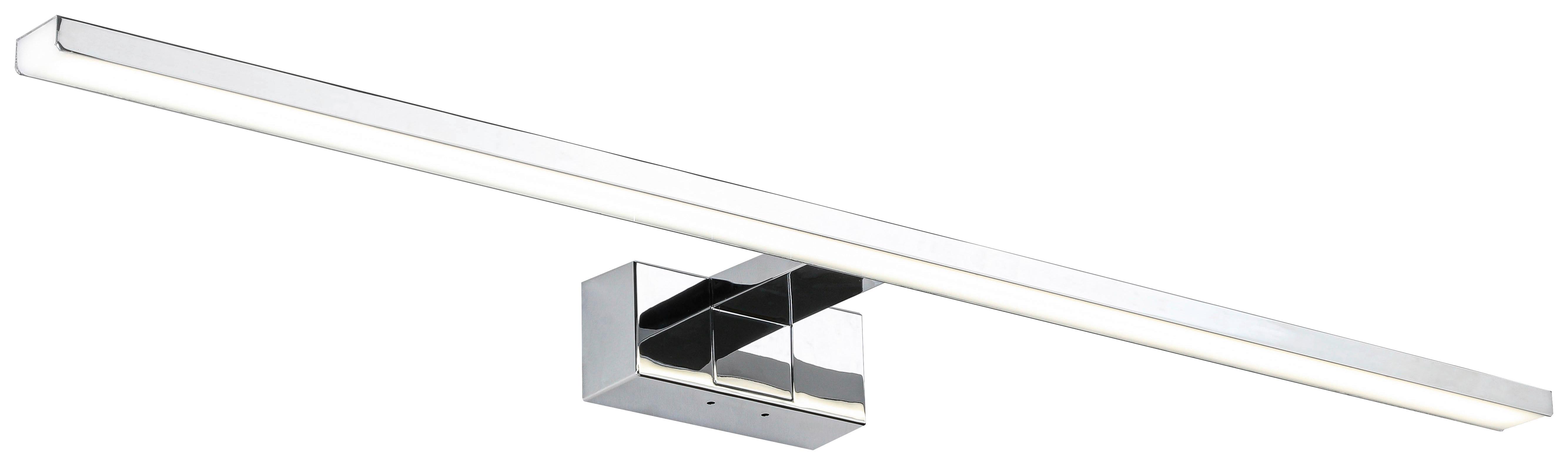 NÁSTENNÉ SVIETIDLO DO KÚPEĽNE MOMU - chrómová/hliníková, Modern, kov/plast (75/12,8/5,1cm) - Mömax