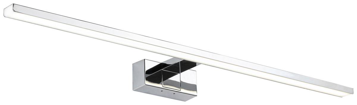 NÁSTENNÉ SVIETIDLO DO KÚPEĽNE MOMU - chrómová/hliníková, Modern, kov/plast (75/12,8/5,1cm) - Mömax