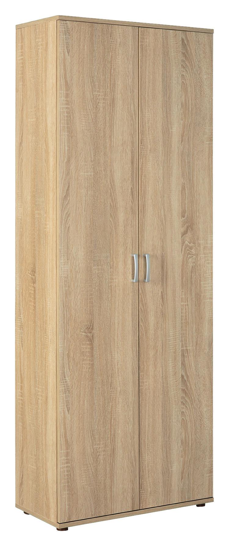 Mehrzweckschrank Gallo B: 70 cm Sonoma Eiche - Schwarz/Sonoma Eiche, Basics, Holzwerkstoff (70/189/34cm) - MID.YOU