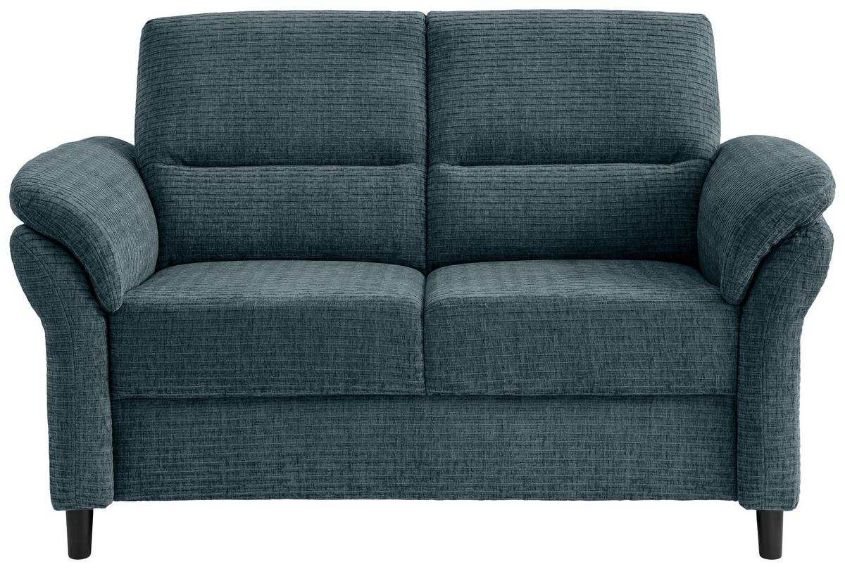 2-Sitzer-Sofa Cavoli, Blau B: 147 cm - Blau/Schwarz, MODERN, Textil (147/90/89cm) - Livetastic