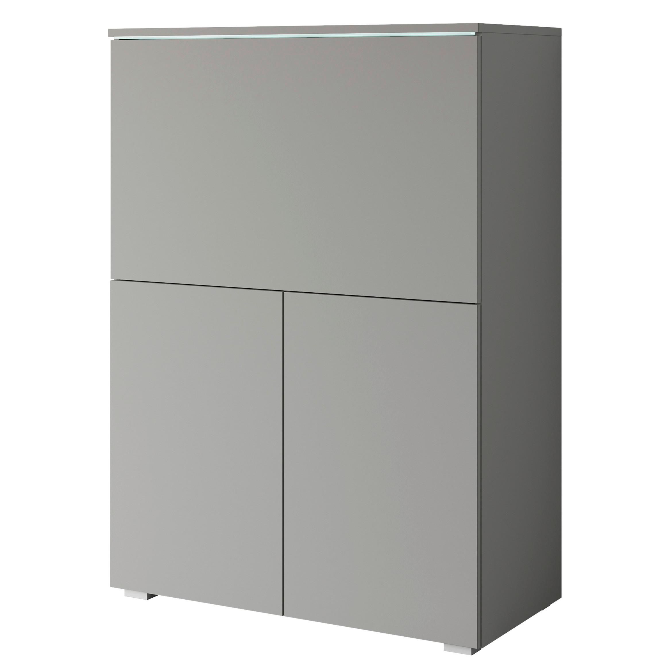 Sekretär Vera 90 Grau B: 90cm - Grau, Design, Holzwerkstoff (90/125,1/42cm) - P & B