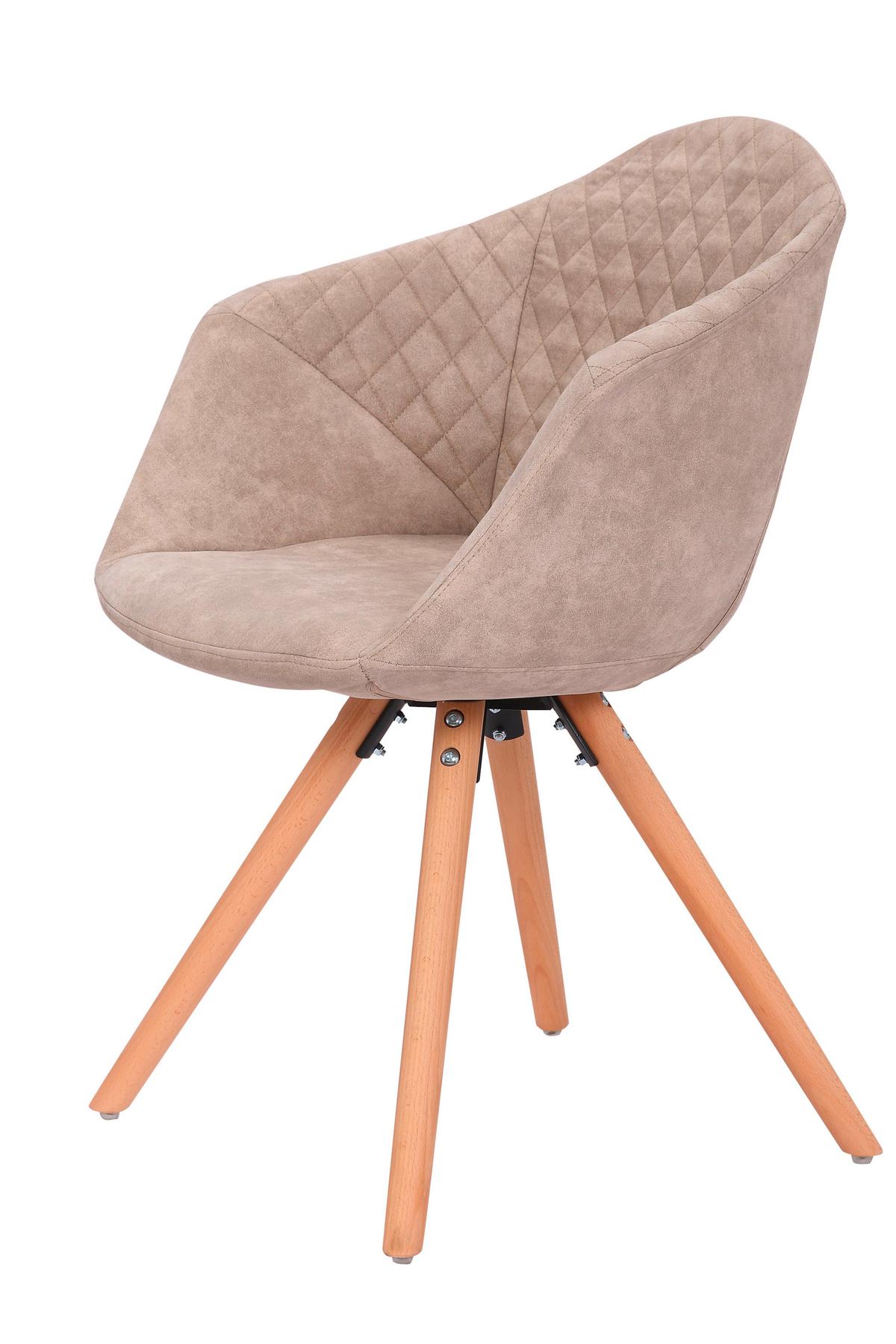 Sada stoličiek krémová - biela/krémová, Design, drevo/plast (59/82/55cm)