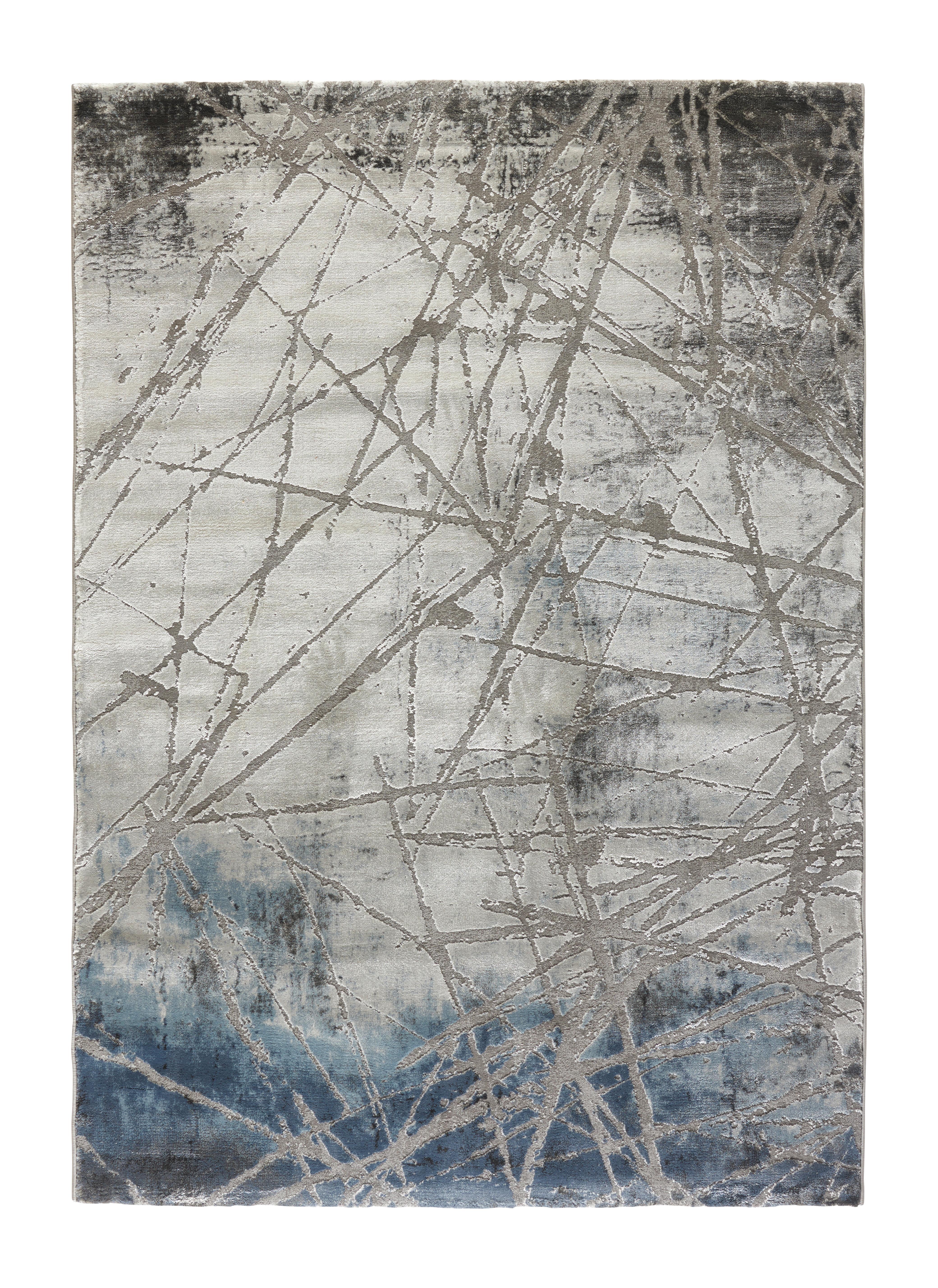 Tkaný Koberec Manchester 2, 120/170cm, Modrá - modrá, Moderní, textil (120/170cm) - Modern Living