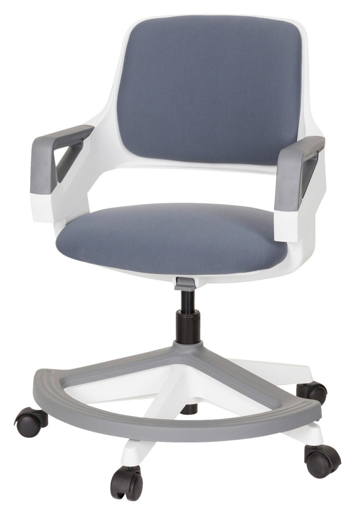 Jugenddrehstuhl Kid Flex Grau - Weiß/Grau, Basics, Kunststoff (53/80-93/60cm) - MID.YOU