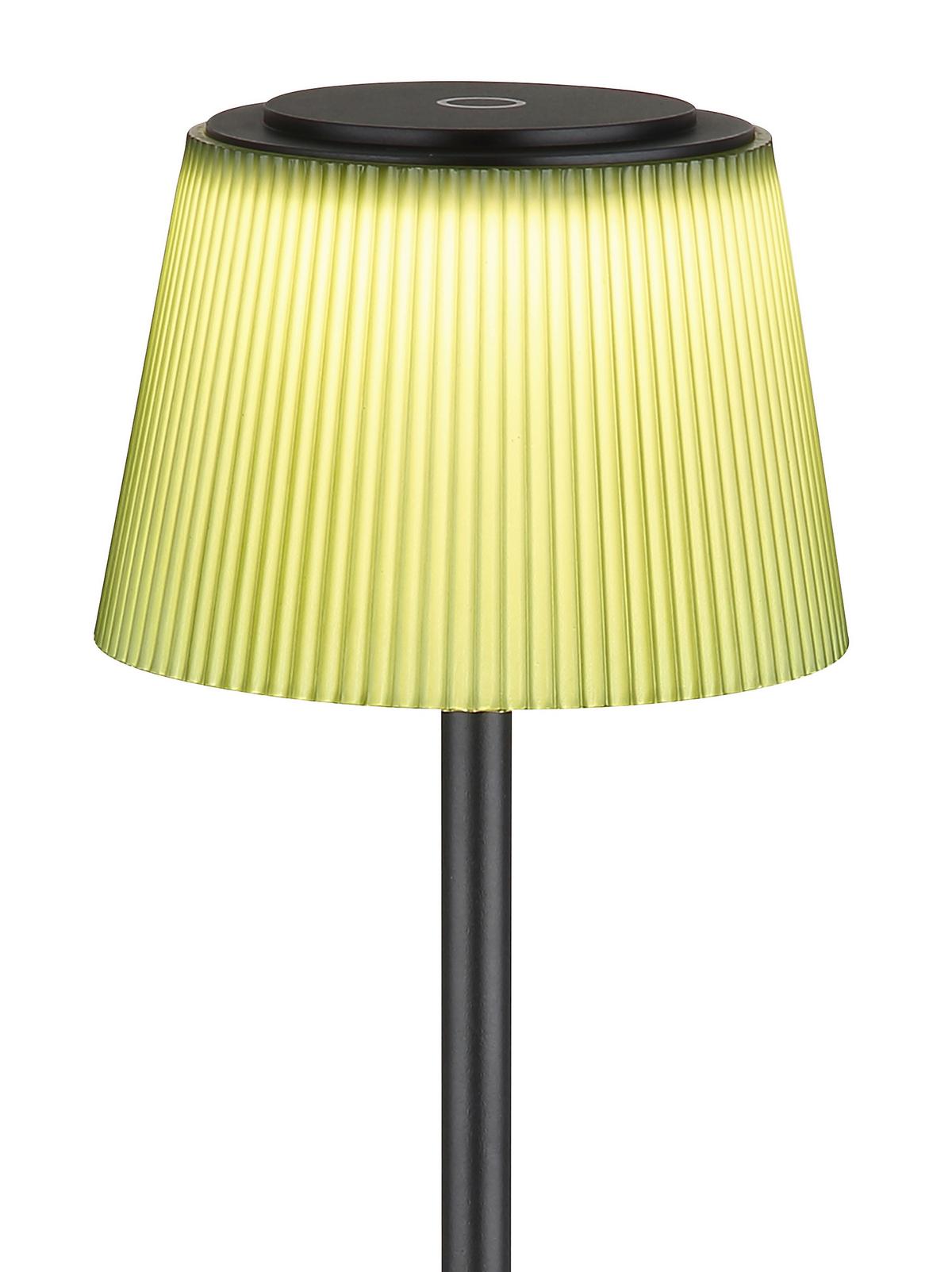 Akku-stehleuchte 58434sbp - Dunkelgrün/Schwarz, Design, Kunststoff/Metall (14/14/120cm) - Globo