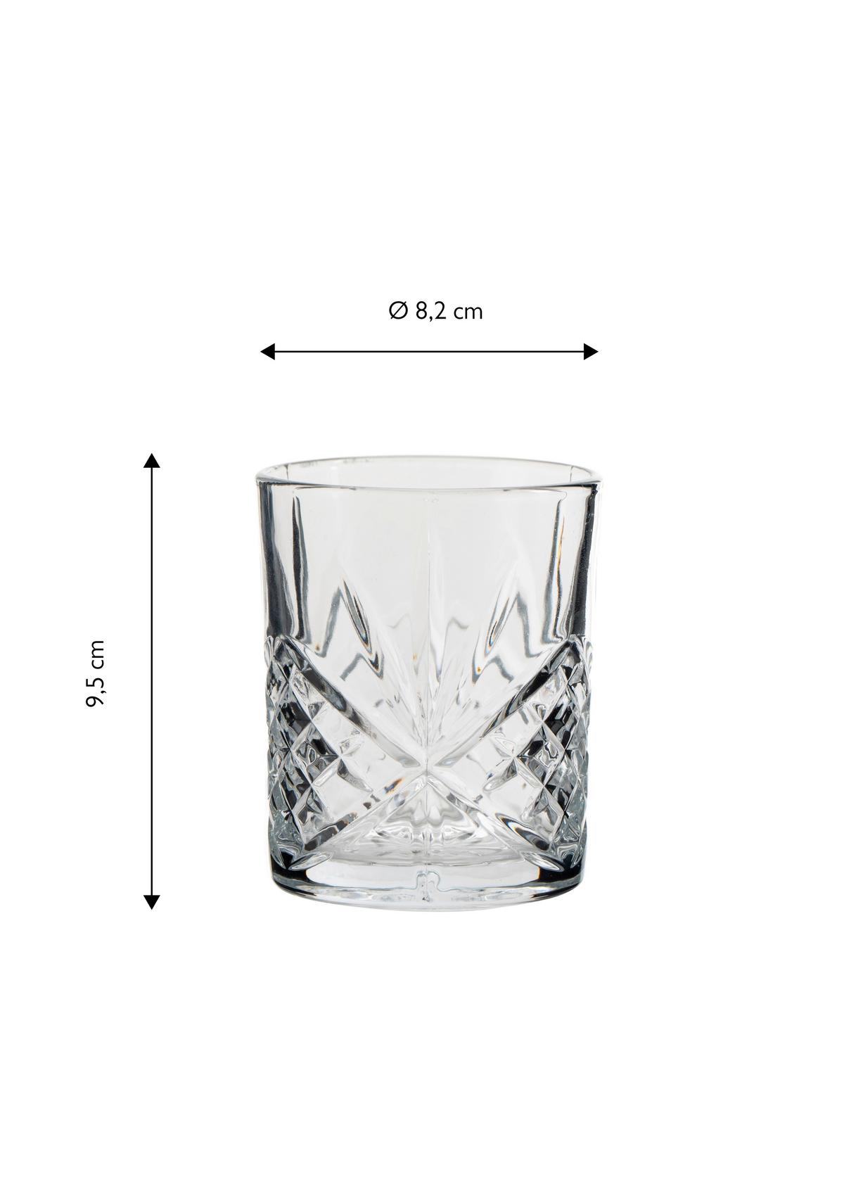 Whisky-gläserset 4 Stück Glas, 330 Ml - Transparent, Basics, Glas (8.2/9.8cm) - Echtwerk