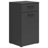 Komoda MULTISTAURAUM š: 45 cm - barvy grafitu/antracitová, Moderní, kompozitní dřevo/plast (45/83/40cm)