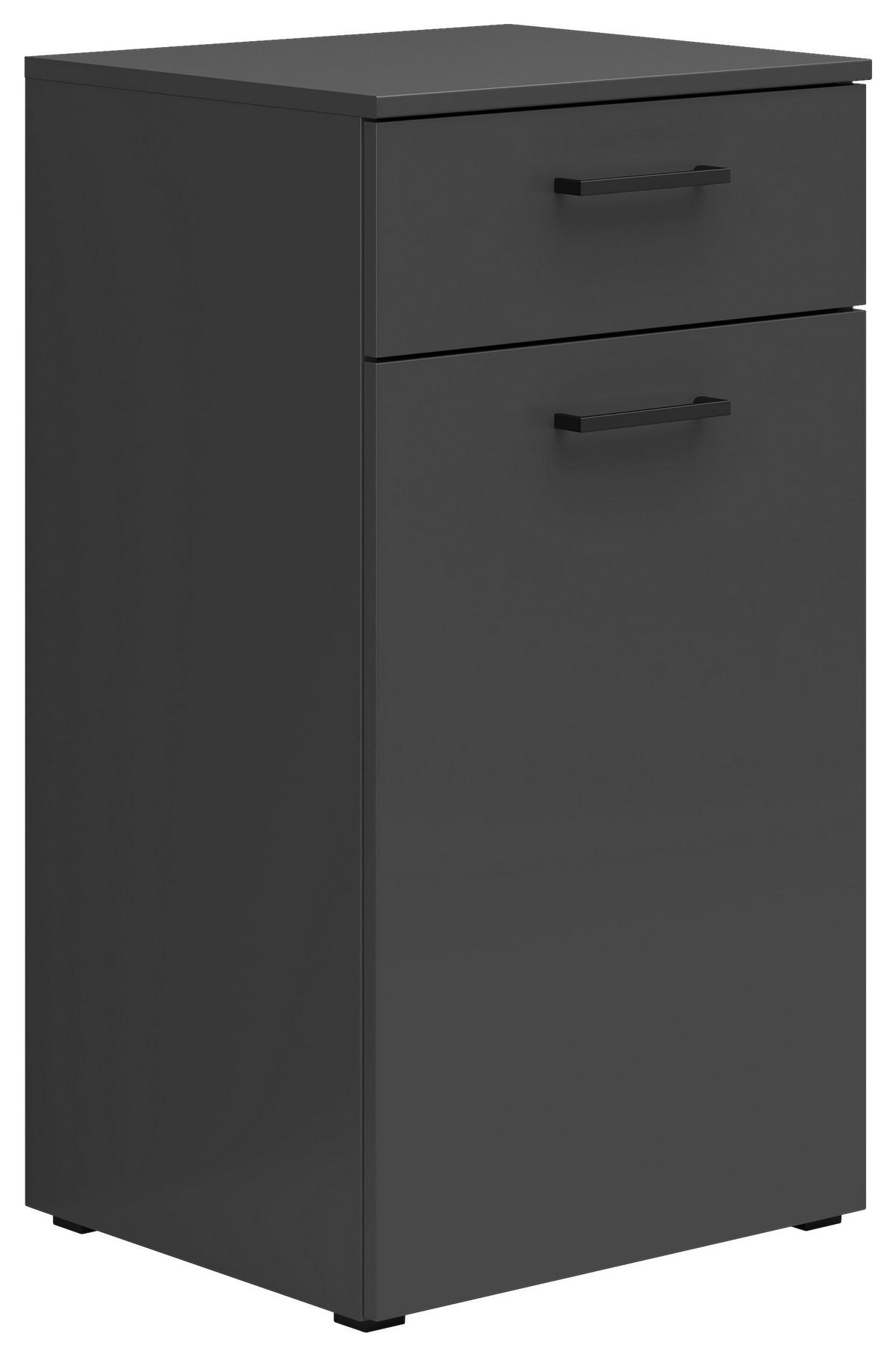 Komoda MULTISTAURAUM š: 45 cm - barvy grafitu/antracitová, Moderní, kompozitní dřevo/plast (45/83/40cm)