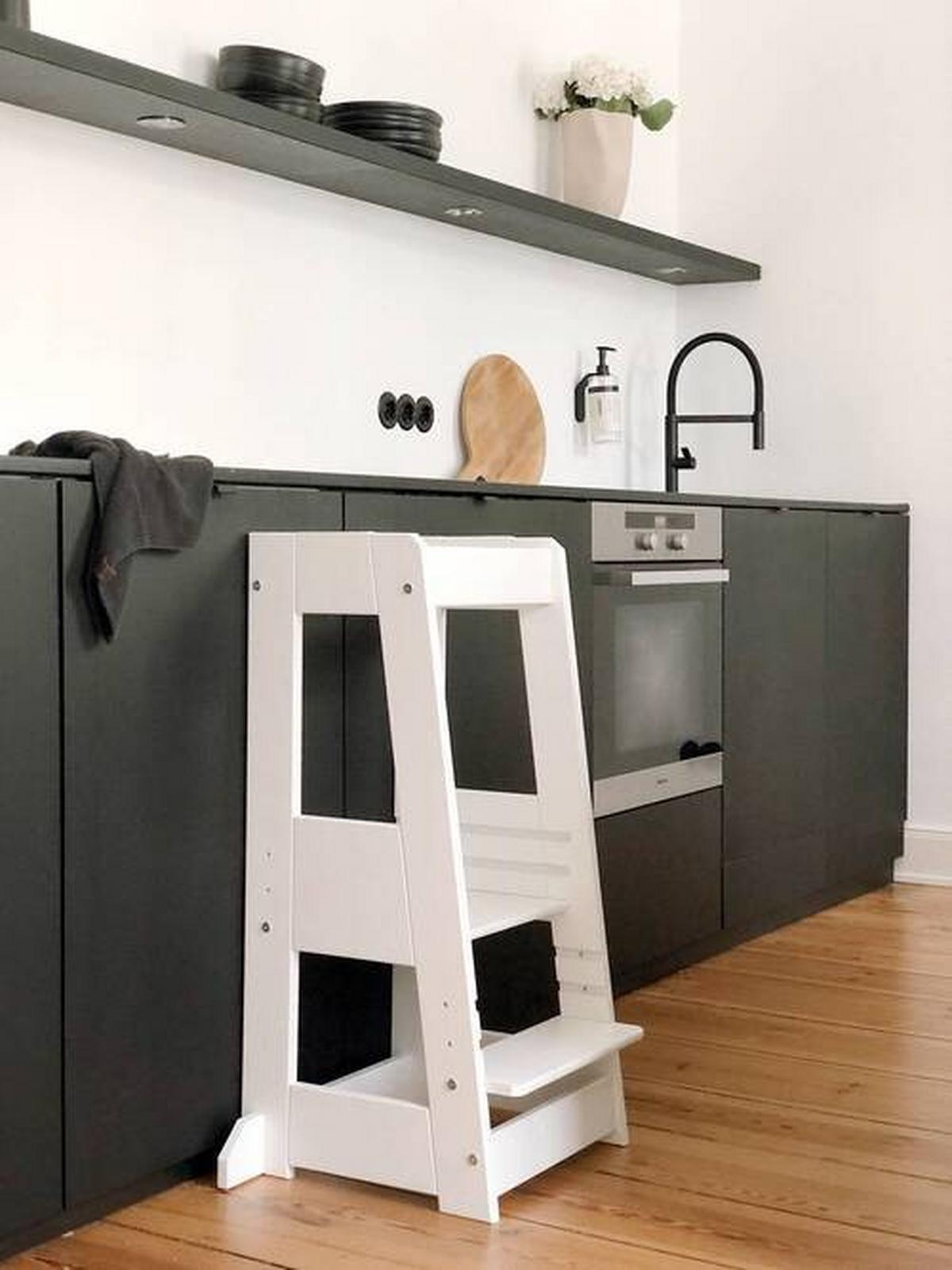 Lernturm Felix Creme, B/H/T: 40x91x45cm - Creme, Basics, Holz (40/91/45cm) - tiSsi