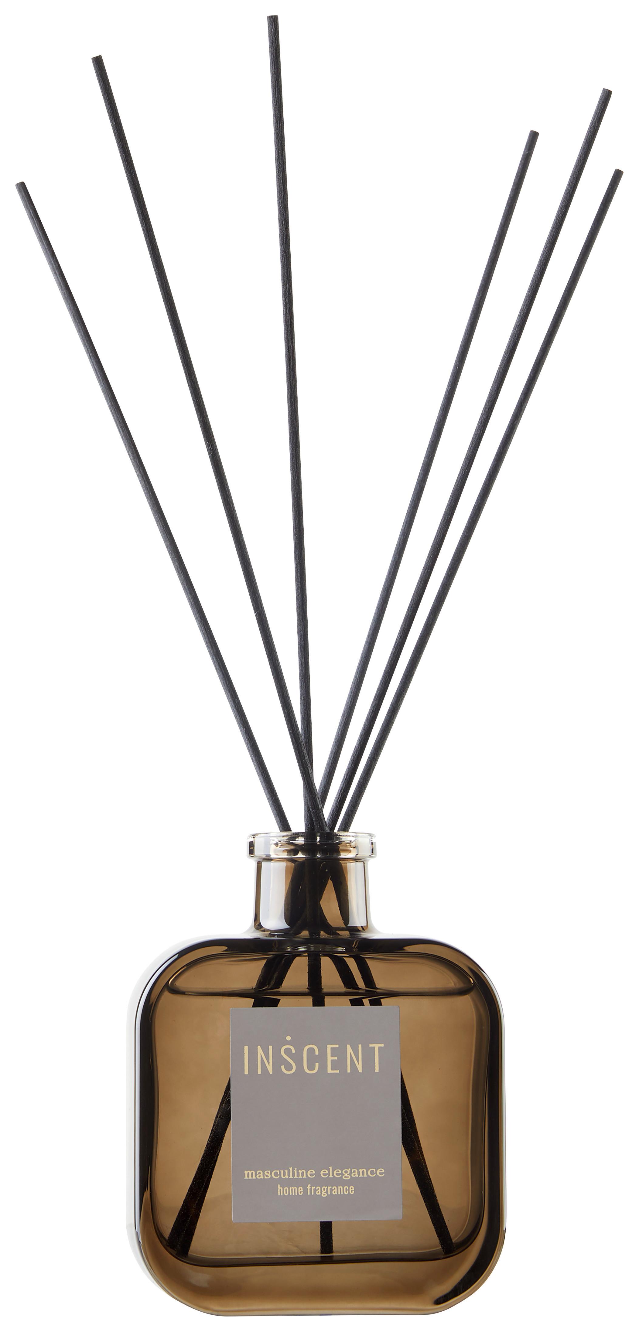 Pokojová vůně Masculine Elegance, 200ml - šedá/čiré, Design (200ml) - Inscent
