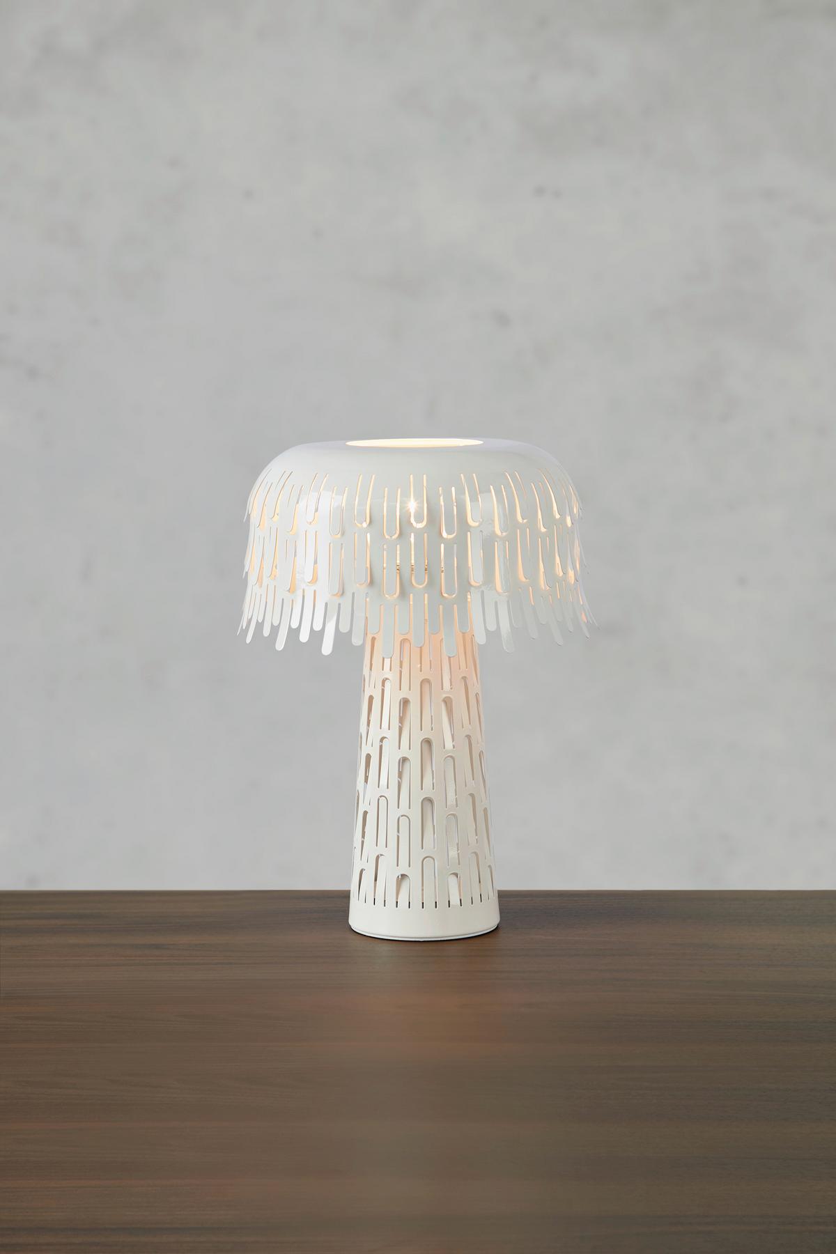 Tischleuchte Markslöjd Verbera Table White - Weiß, Design, Metall (26,5/38cm) - Markslöjd