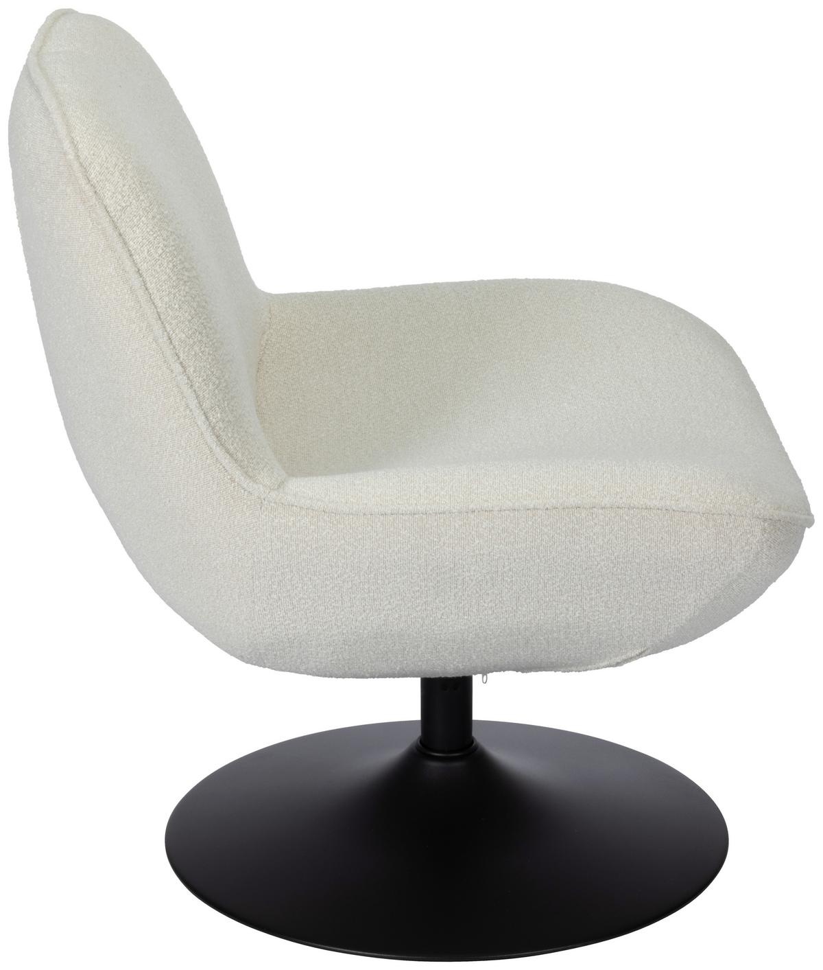 Relaxsessel Ramo Beige B: 69 cm - Beige/Schwarz, Basics, Textil/Metall (69/77/72cm) - Livetastic