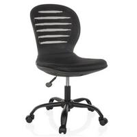 Drehstuhl Captivo Mid Schwarz B: 53 cm - Schwarz, MODERN, Kunststoff/Textil (53/84 - 93/58cm) - MID.YOU