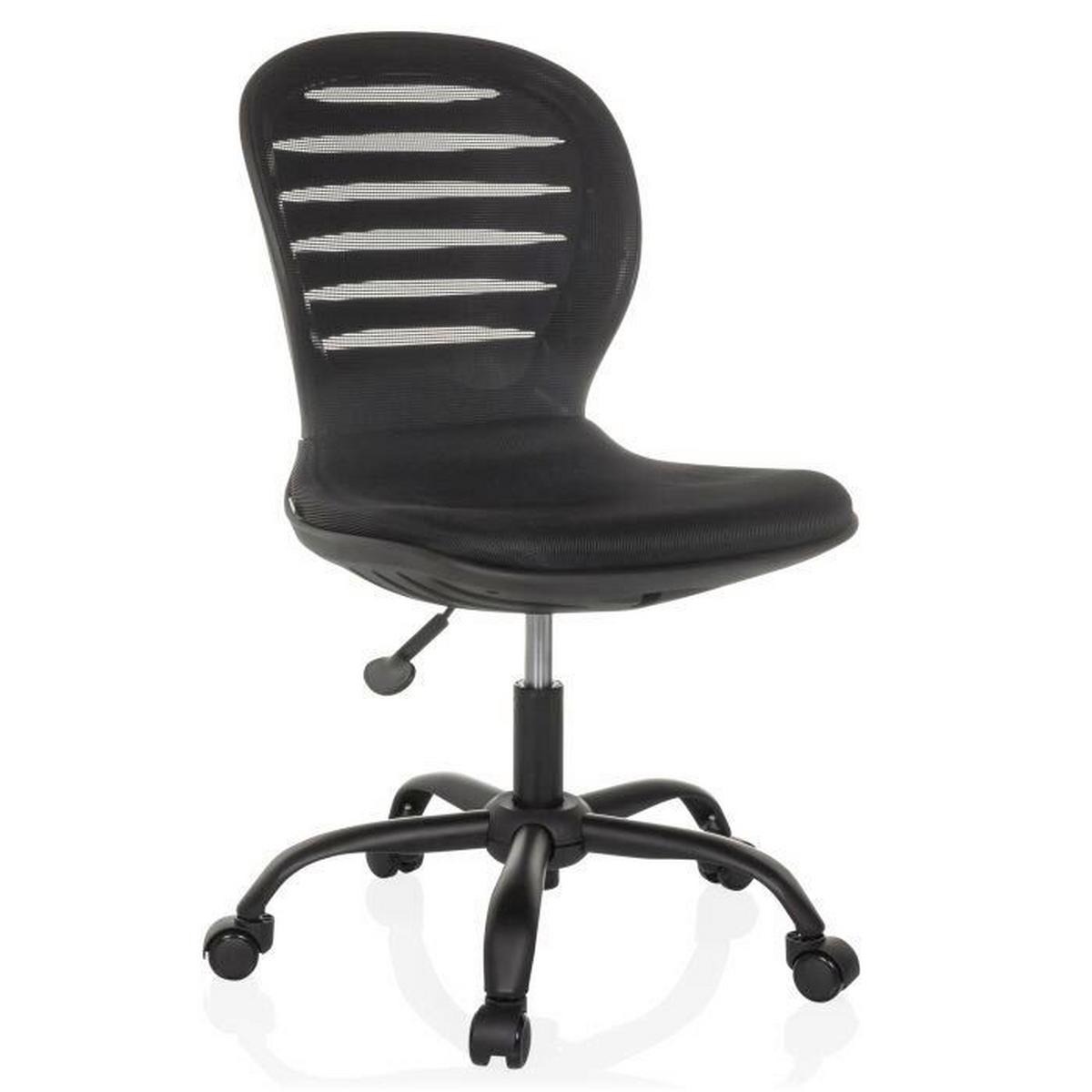 Drehstuhl Captivo Mid Schwarz B: 53 cm - Schwarz, MODERN, Kunststoff/Textil (53/84 - 93/58cm) - MID.YOU