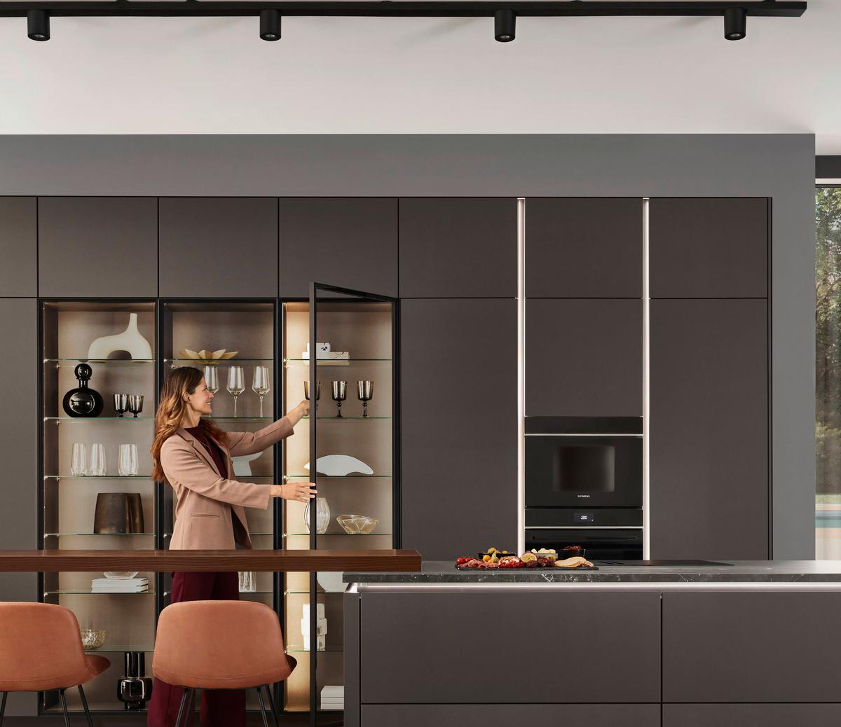 Arbeitsplatte Apl - Schwarz, MODERN - Vertico