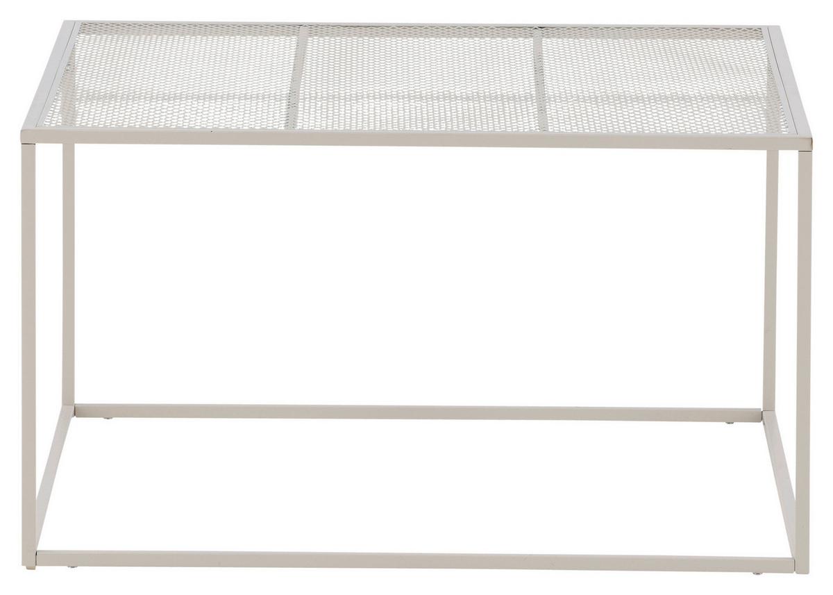 Couchtisch Netz - Beige, Design, Metall (80/80/45cm) - Livetastic