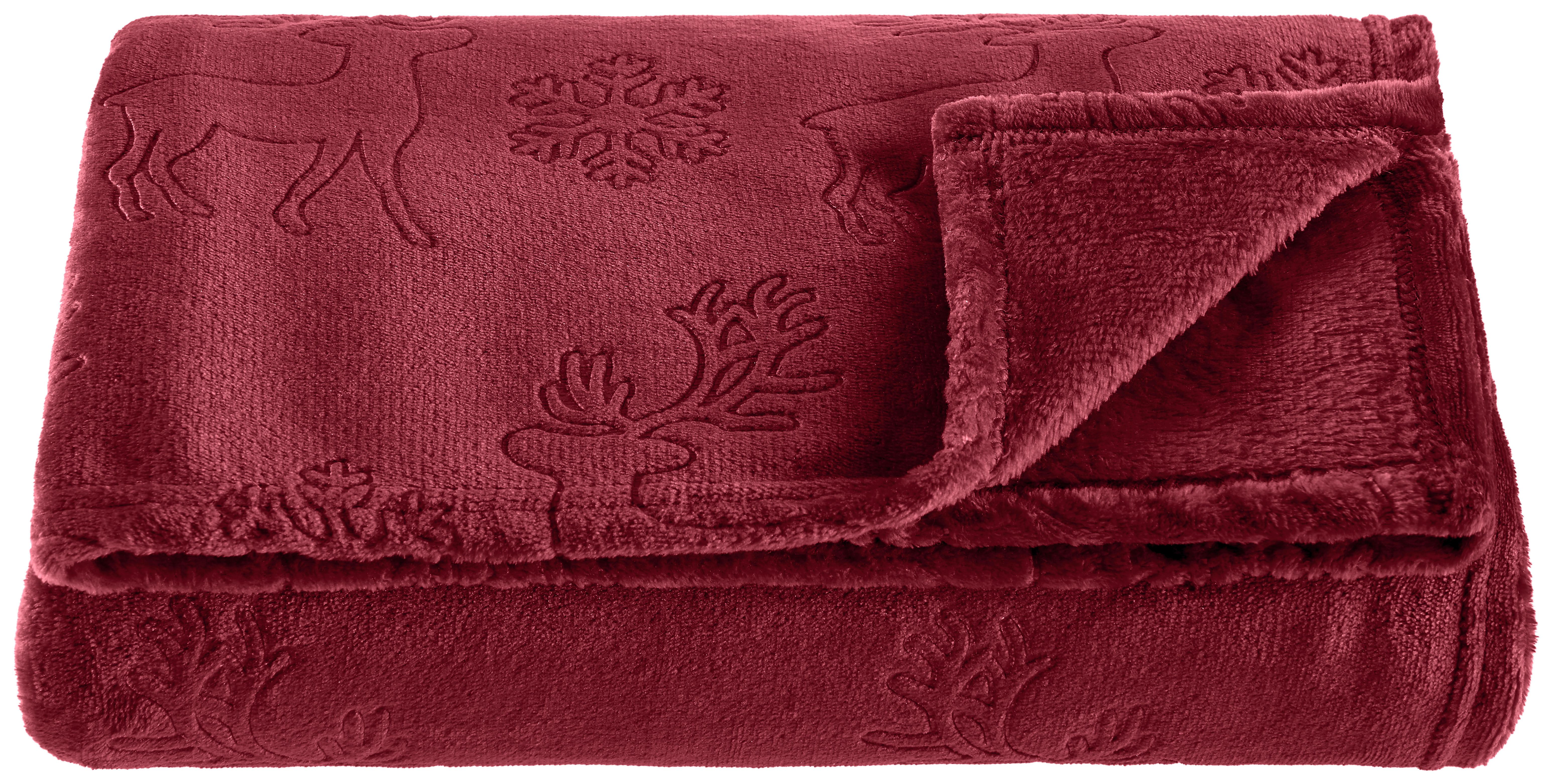 KUSCHELDECKE WHISTLER - Rot, MODERN, Textil (150/200cm) - Luca Bessoni