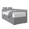 Polsterbett Remi - Silberfarben, MODERN, Holz/Textil (90/200cm)