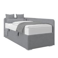 Kárpitozott Ágy Remi 90/200cm - ezüstszínű, Modern, textil/fa (90/200cm)