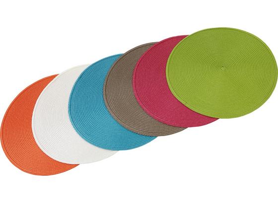 Tischset Nathalie - Multicolor, KONVENTIONELL, Kunststoff - Ombra Tischset Nathalie - Multicolor, KONVENTIONELL, Kunststoff - Ombra