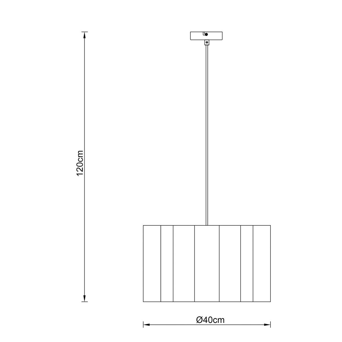 ZÁVĚSNÉ SVÍTIDLO SEJLA - béžová, Moderní, kov/textil (40/40/120cm) - Mömax