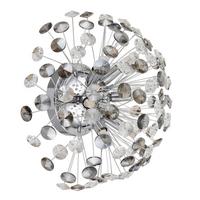 Kristály Falilámpa 64135wc Katrina - krómszínű/szürke, Konventionell, üveg/fém (40/22,5cm) - Globo