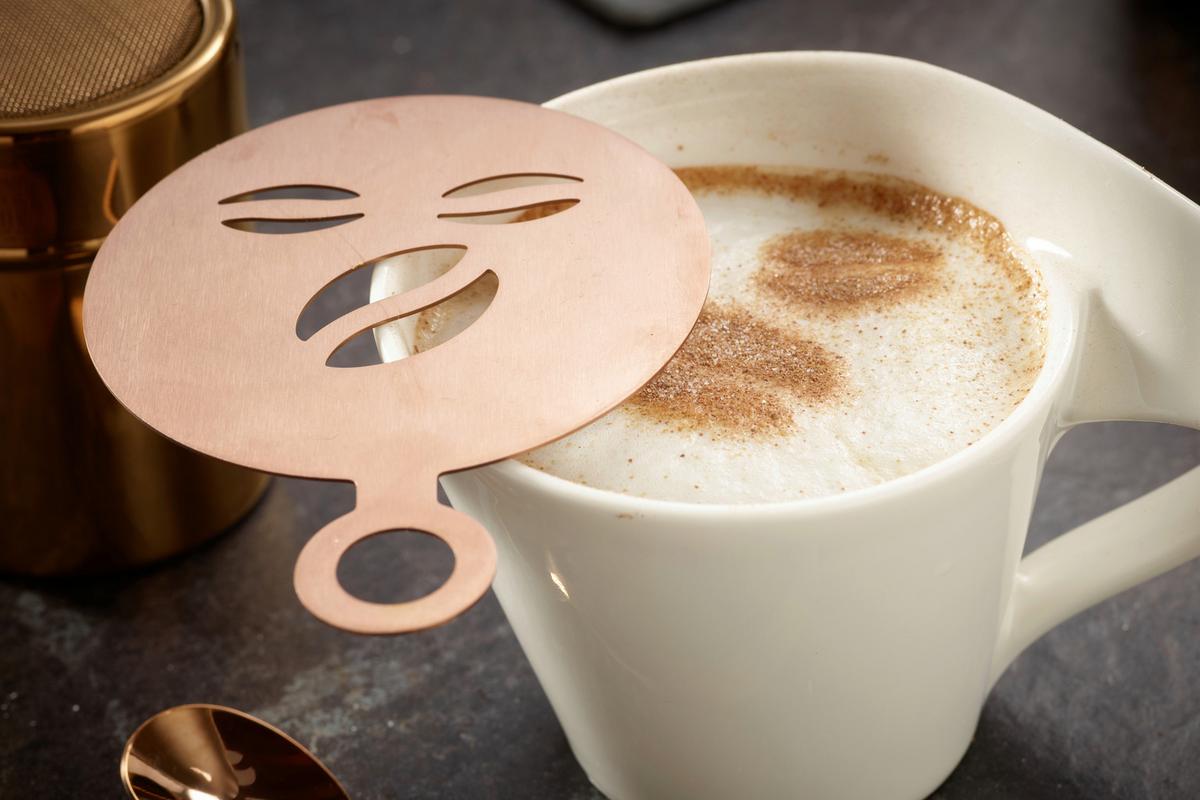 Kaffeeset Echtwerk Kaffeezubehör-Set - Kupferfarben, Design, Metall (10,5cm) - Echtwerk