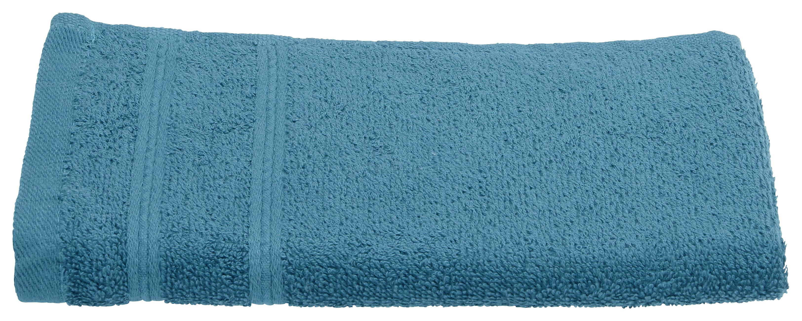RUČNÍK PRO HOSTY Melanie, 30/50cm, petrolejová - petrolej, textil (30/50cm) - Modern Living