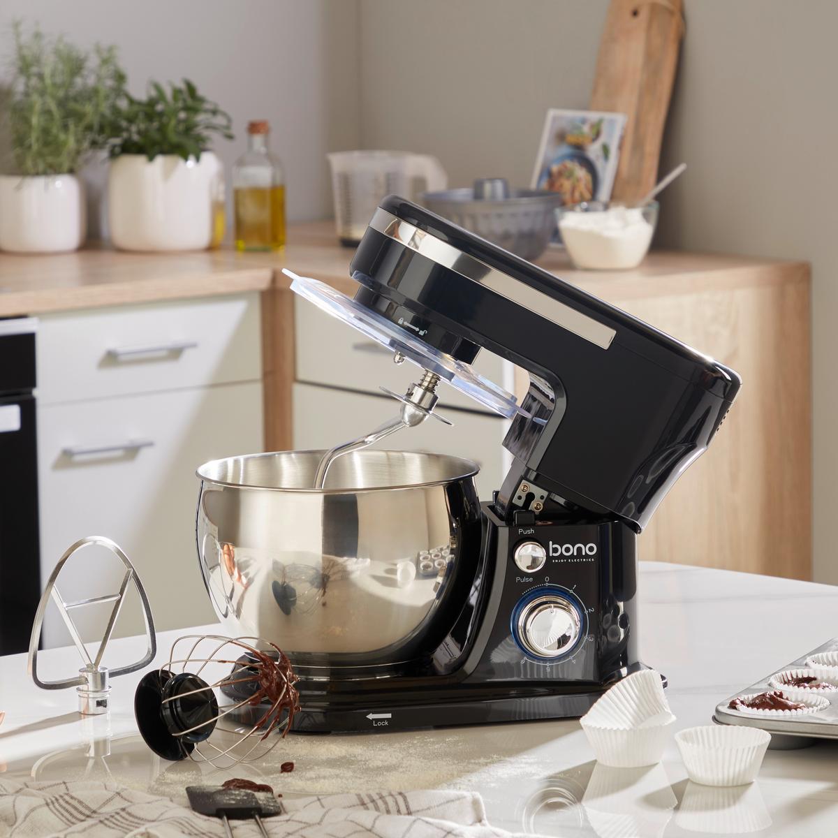 Konyhai Robotgép Yasmin - nemesacélszínű/fekete, Konventionell, műanyag/fém (36/22,3/29cm) - Bono