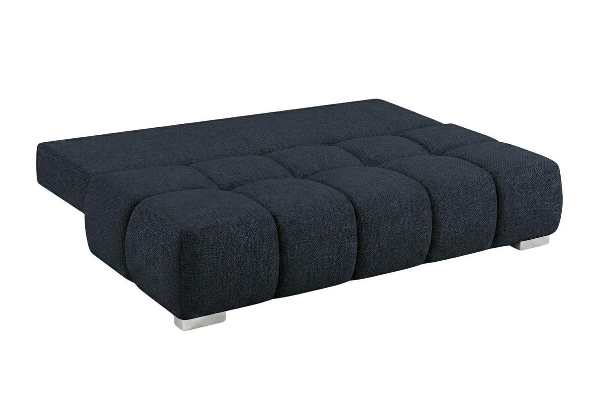 Boxspringová pohovka BUBBLE, tmavomodrá - čierna/tmavomodrá, Trend, kompozitné drevo/textil (206/90/105cm) - Luca Bessoni