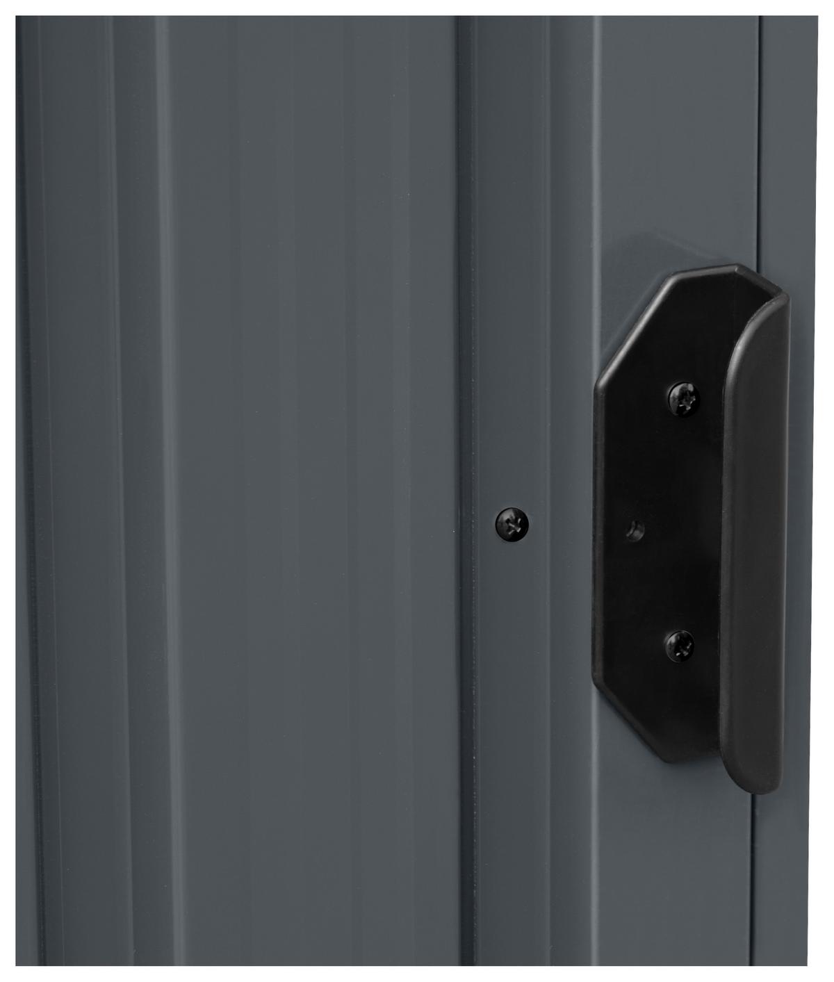 Mülltonnenbox A093.010.20 - Anthrazit, KONVENTIONELL, Metall (160/80/122cm) - Ambia Garden